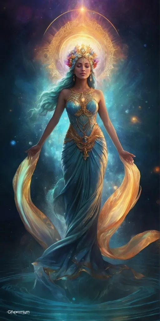 wallpaper 306 Aquarius Goddess wallpaper phone 4K Gifspremium