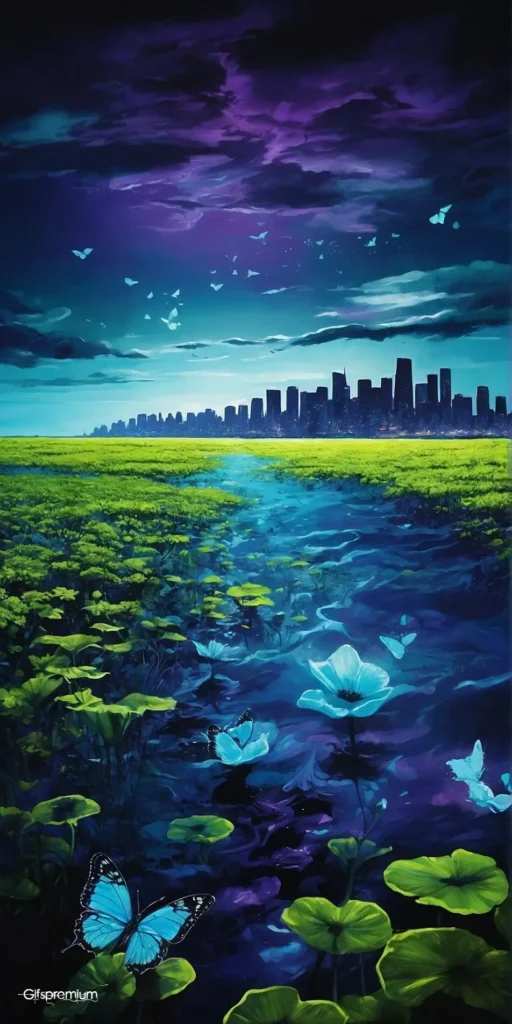 wallpaper 82 Bioluminescent wallpaper phone 4K Gifspremium