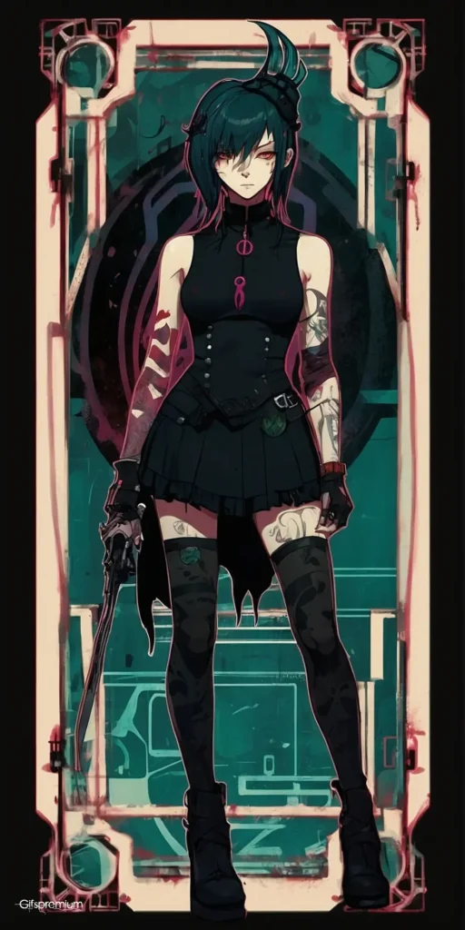 wallpaper 166 Card anime black wallpaper phone 4K Gifspremium