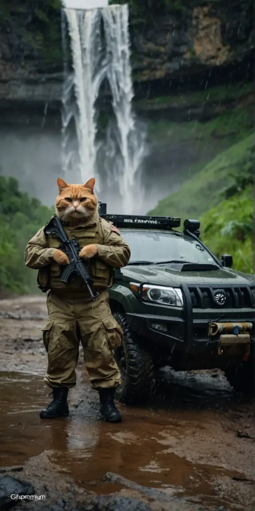 wallpaper 40 Cat army wallpaper phone 4K Gifspremium