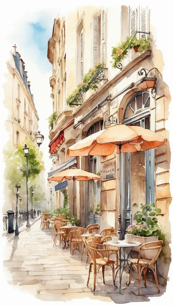 wallpaper 38 Charming Parisian street wallpaper phone 4K Gifspremium