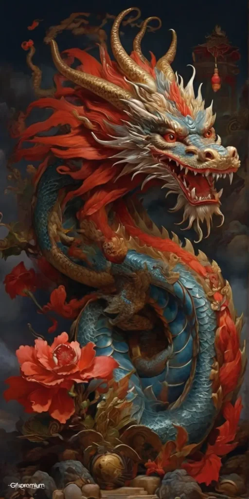 wallpaper 450 Chinese Zodiac dragon 1 wallpaper phone 4K Gifspremium