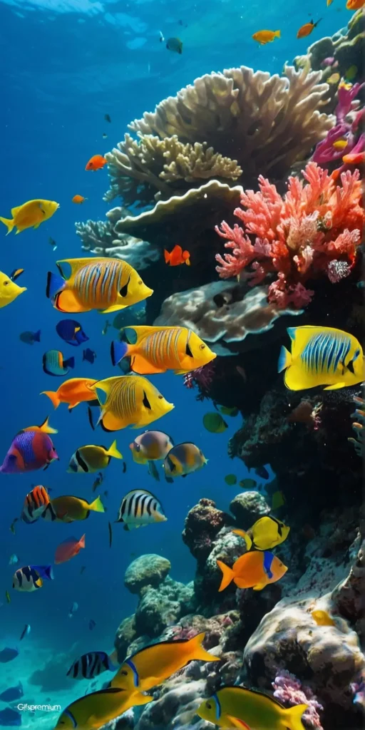 wallpaper 158 Colorful fishs2 wallpaper phone 4K Gifspremium