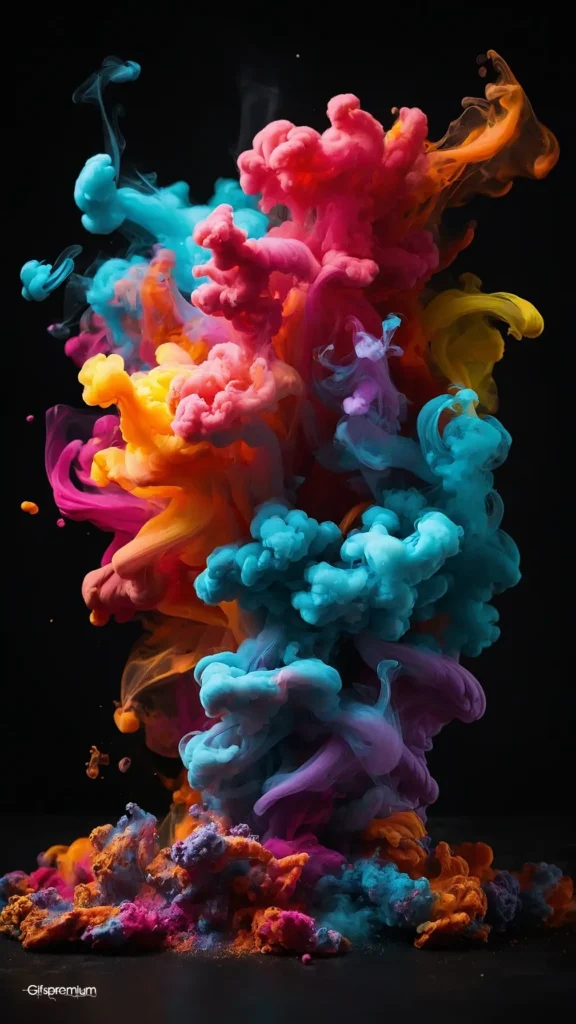 wallpaper 59 Colorsplash smoke 1 wallpaper phone 4K Gifspremium