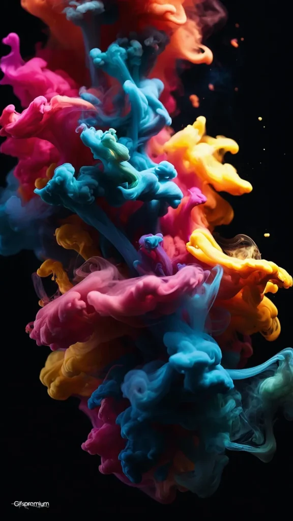 wallpaper 230 Colorsplash smoke 2 wallpaper phone 4K Gifspremium