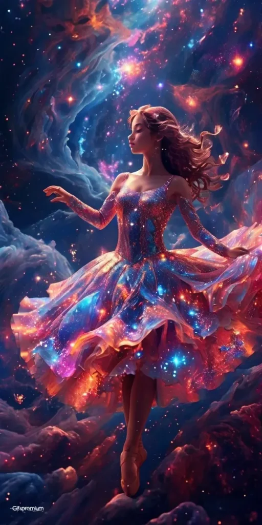 wallpaper 98 Cosmic dress 1 wallpaper phone 4K Gifspremium
