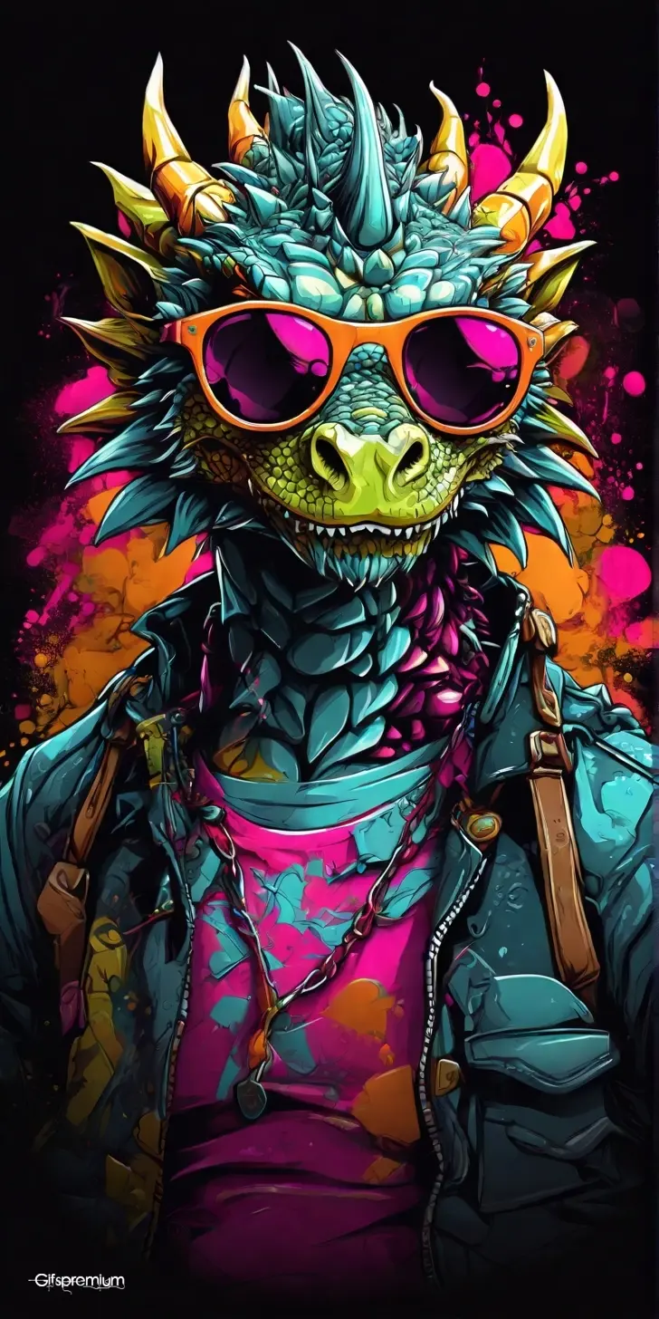 Dragon sunglasses 2 wallpaper phone 4K Gifspremium