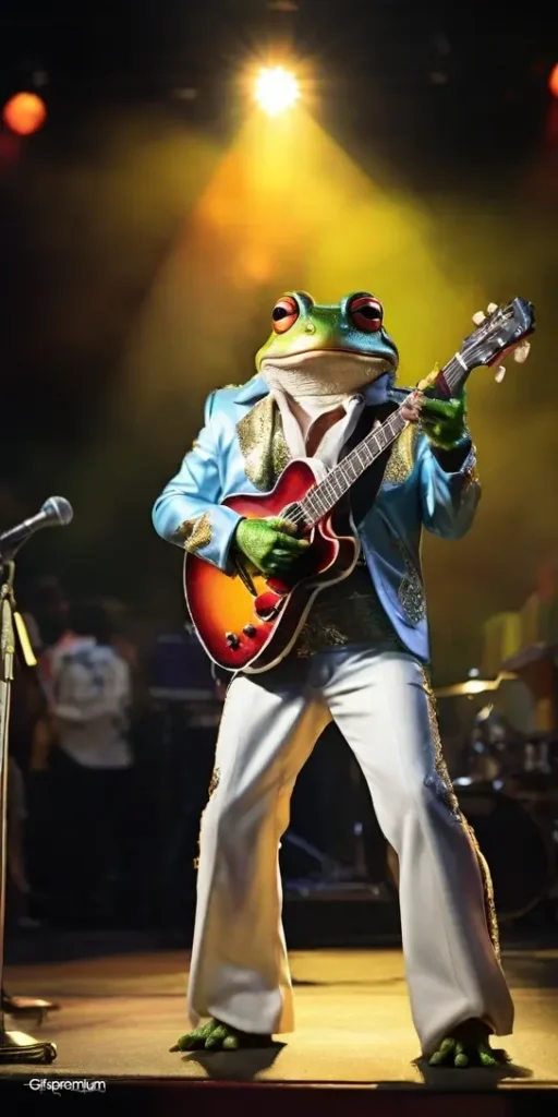 wallpaper 134 Elvis frog wallpaper phone 4K Gifspremium
