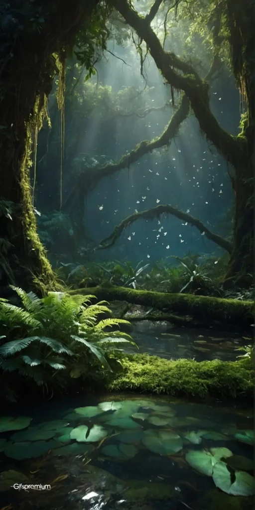 wallpaper 361 Enigmatic forest2 wallpaper phone 4K Gifspremium