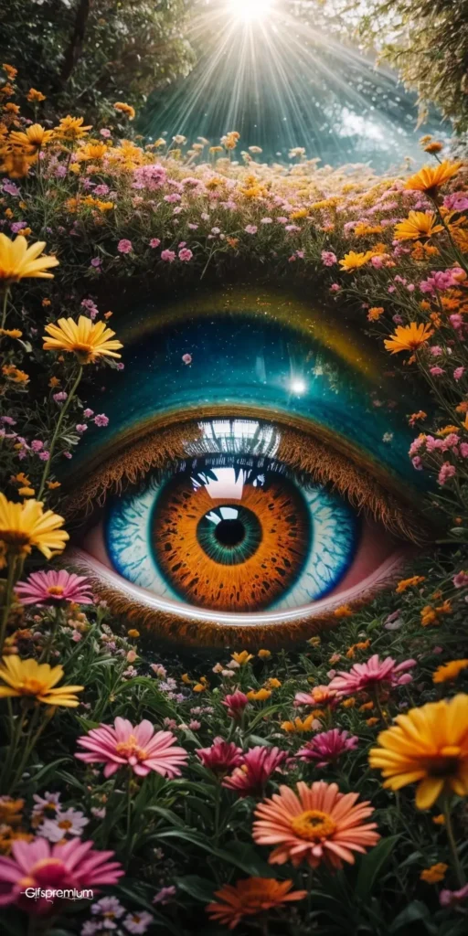 wallpaper 362 Eye garden 1 wallpaper phone 4K Gifspremium