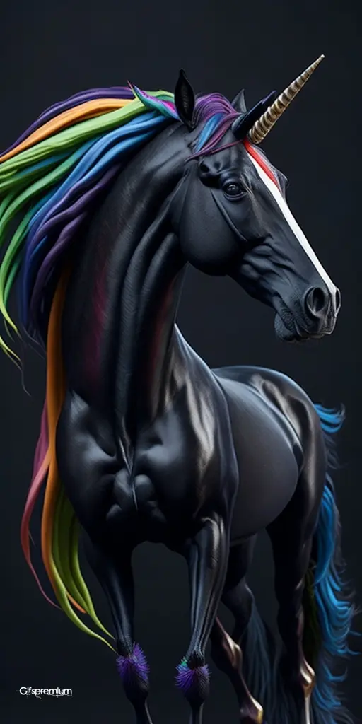 Fantastical Unicorn 2 wallpaper phone 4K Gifspremium