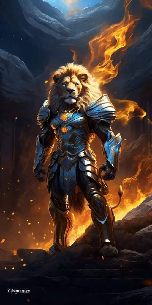 wallpaper 435 Fantasy lion 1 wallpaper phone 4K Gifspremium
