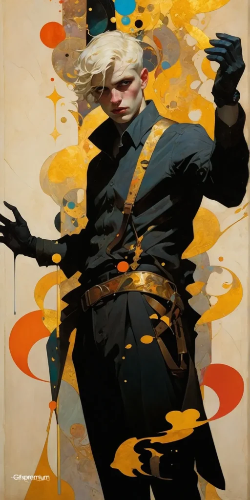 wallpaper 162 Fantasy painting man wallpaper phone 4K Gifspremium