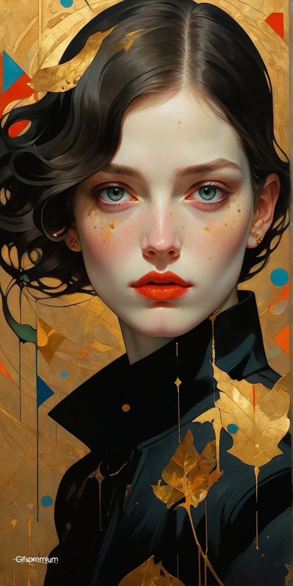 Fantasy painting woman wallpaper phone 4K Gifspremium