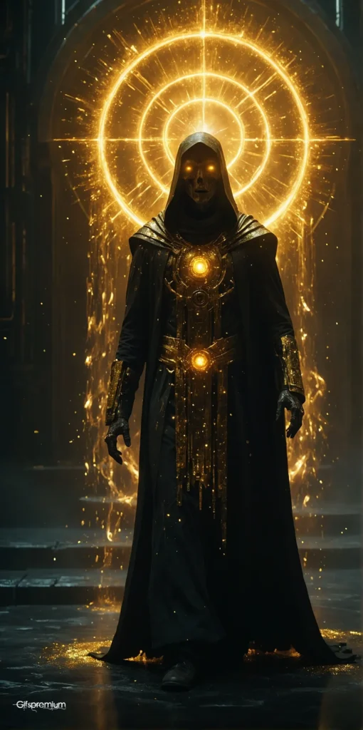 wallpaper 407 Golden priest 2 wallpaper phone 4K Gifspremium