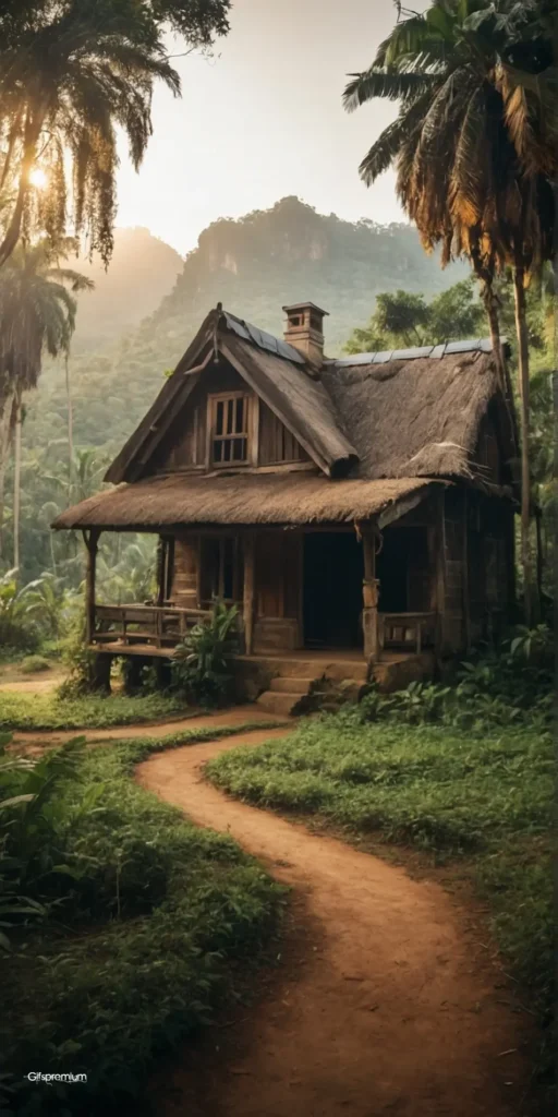 wallpaper 64 House far wallpaper phone 4K Gifspremium