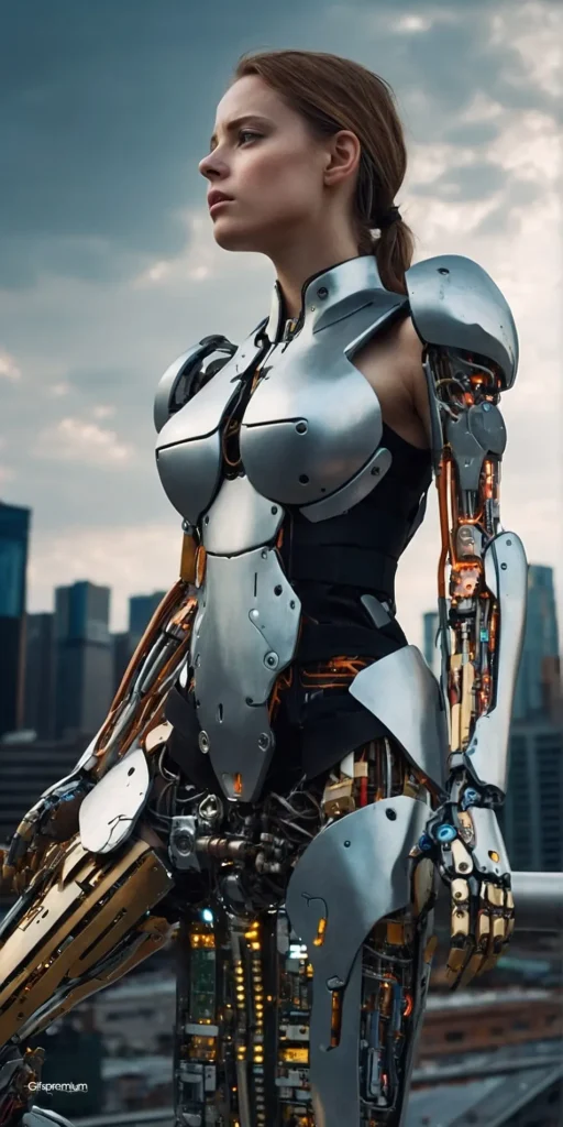 wallpaper 383 Humanoid girl 1 wallpaper phone 4K Gifspremium