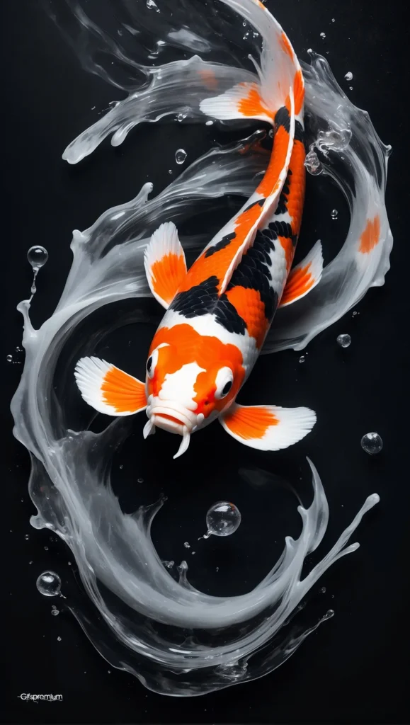 wallpaper 380 Koi fish 1 wallpaper phone 4K Gifspremium