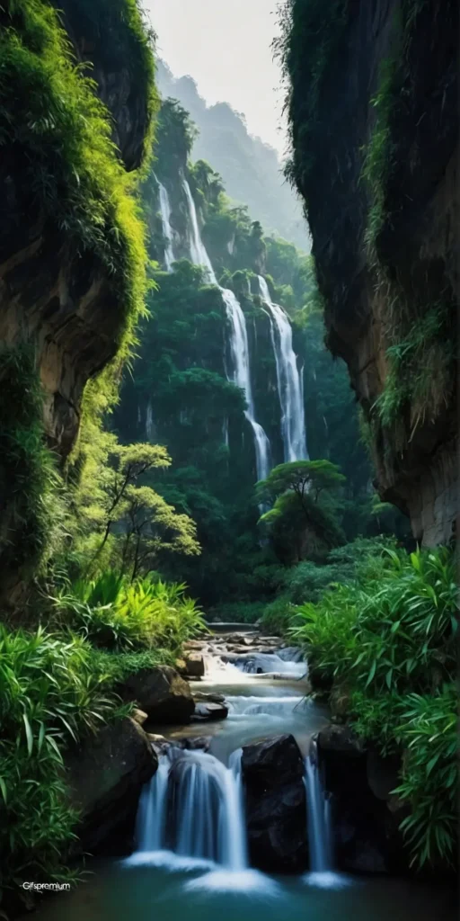 wallpaper 109 Landscapes falls wallpaper phone 4K Gifspremium