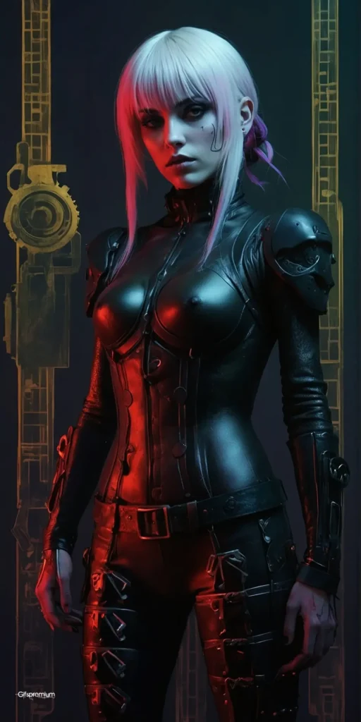 wallpaper 269 Leather black woman wallpaper phone 4K Gifspremium