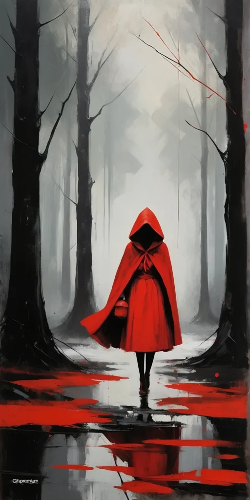 wallpaper 271 Little woman in red 1 wallpaper phone 4K Gifspremium