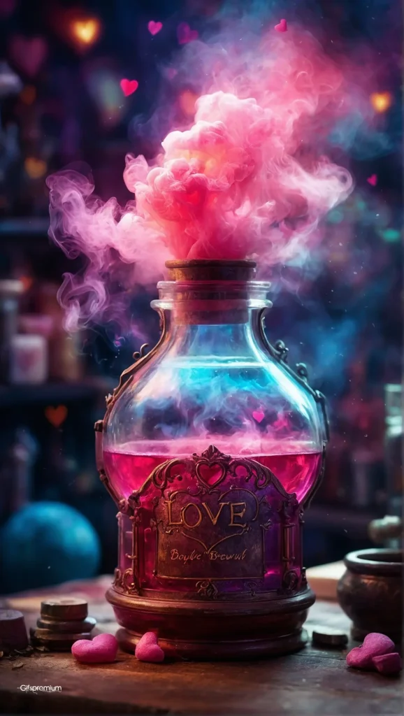 wallpaper 438 Love potion wallpaper phone 4K Gifspremium