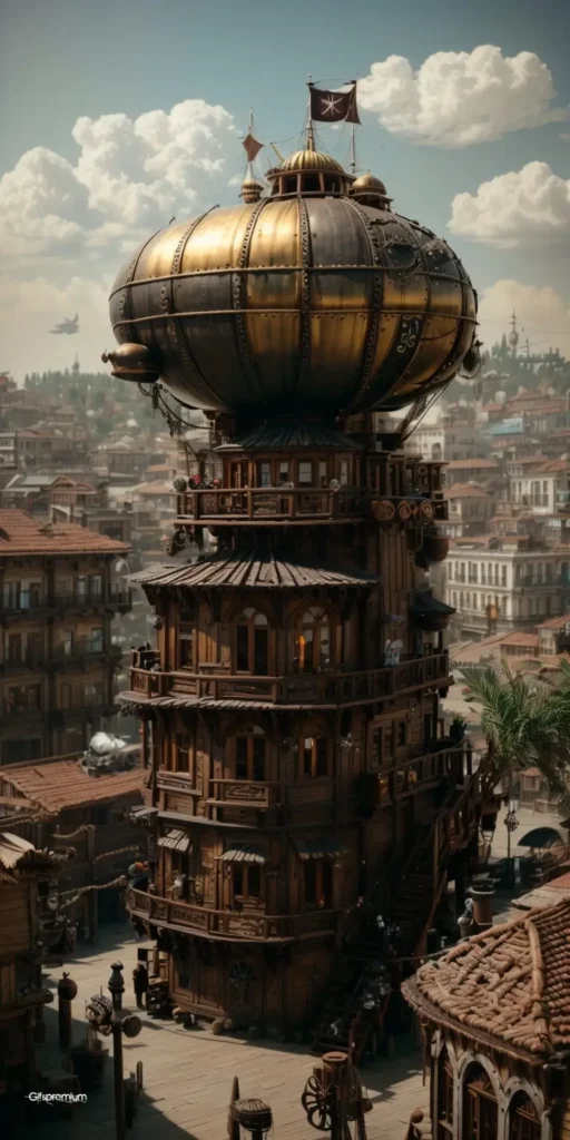 wallpaper 121 Magic building 1 wallpaper phone 4K Gifspremium