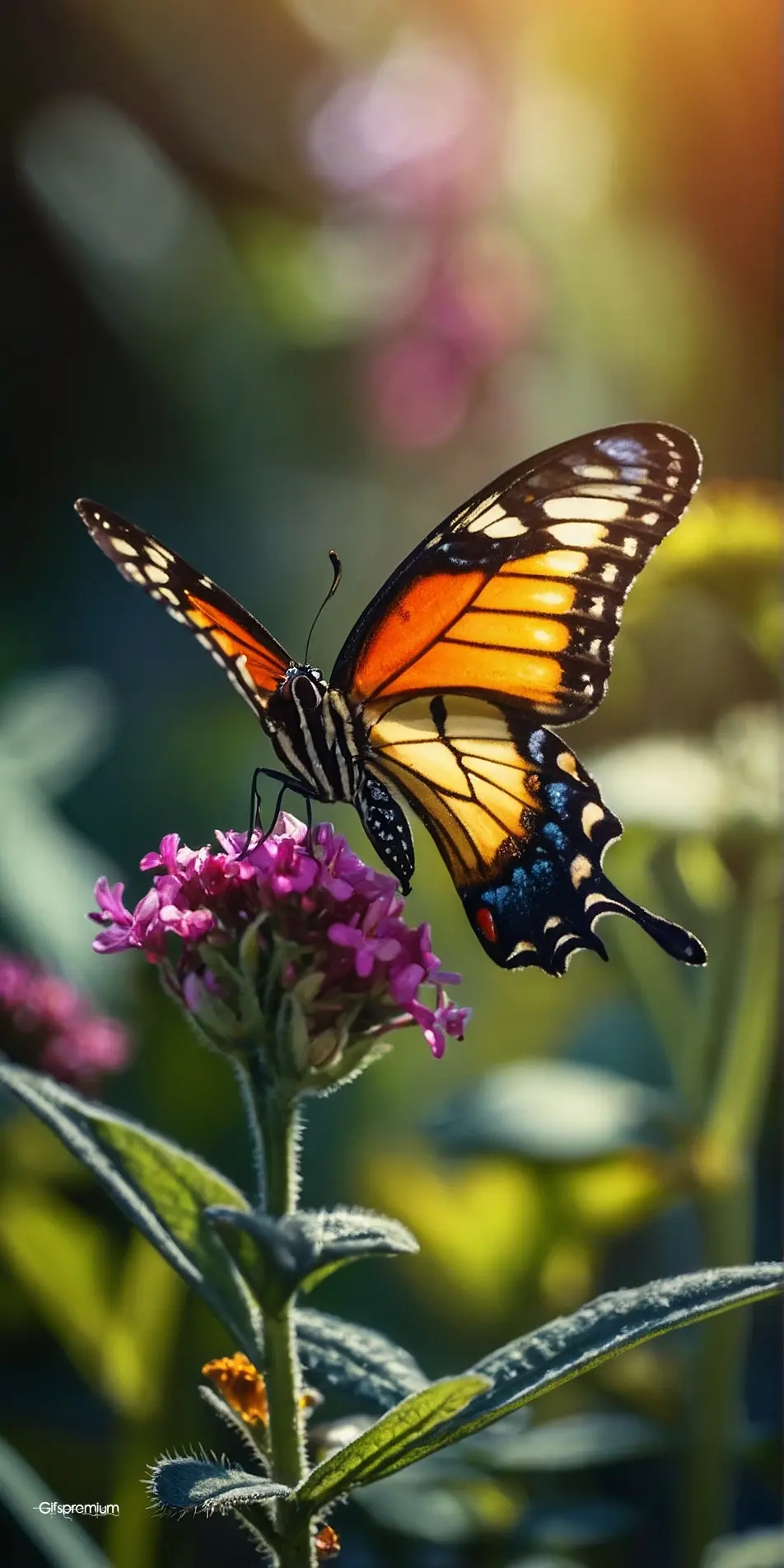 Magnificent butterfly2 wallpaper phone 4K Gifspremium