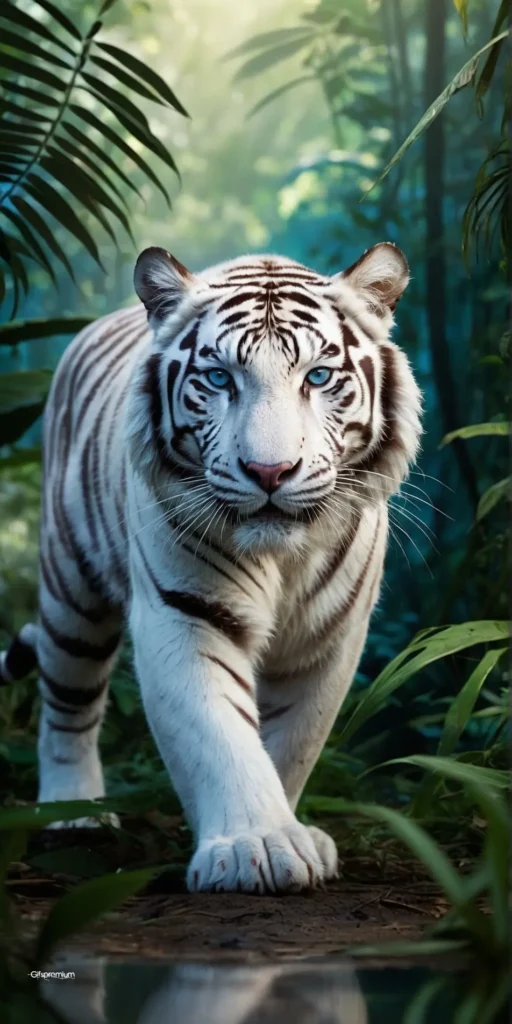 wallpaper 413 Majestic white tiger1 wallpaper phone 4K Gifspremium