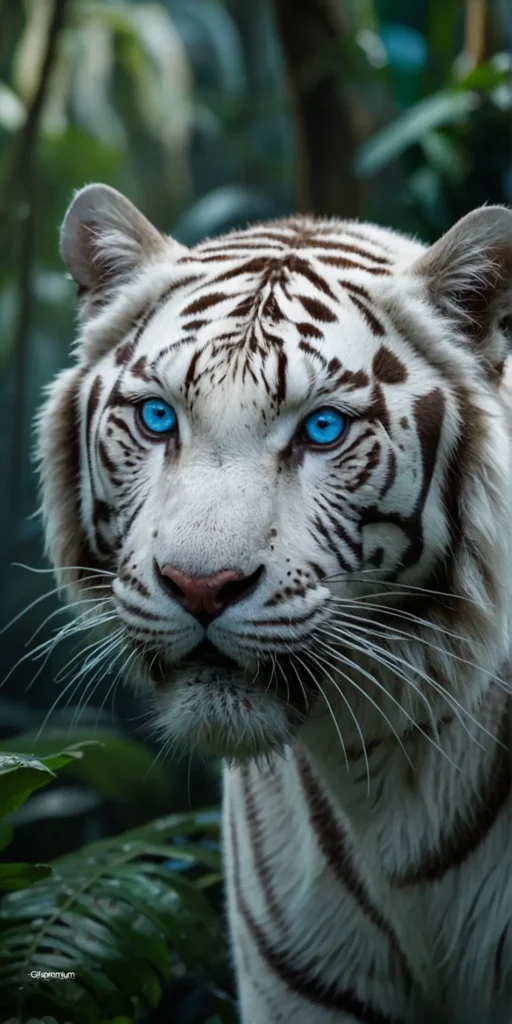 wallpaper 30 Majestic white tiger2 wallpaper phone 4K Gifspremium