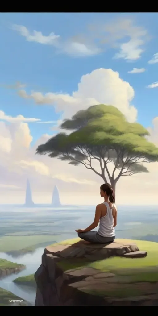 wallpaper 454 Meditation anime 1 wallpaper phone 4K Gifspremium