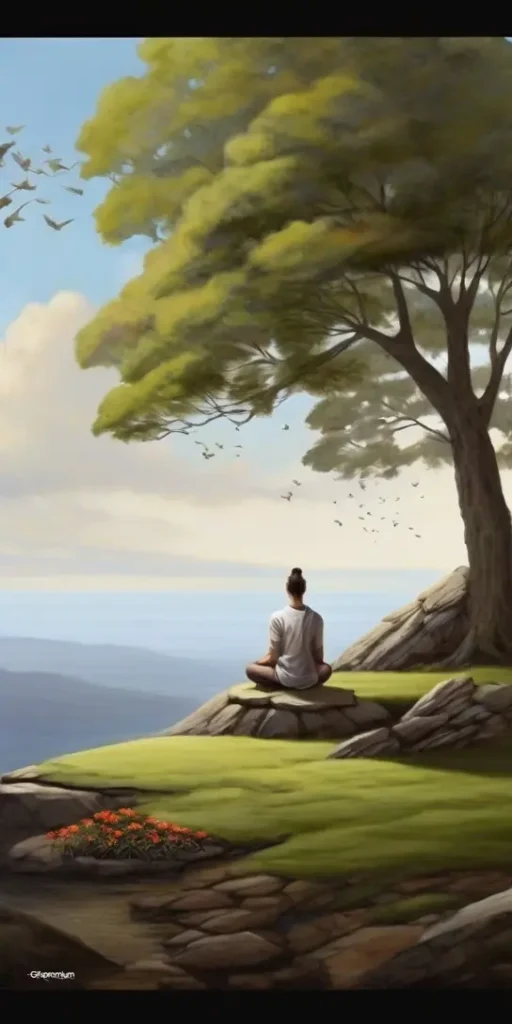 wallpaper 153 Meditation anime 2 wallpaper phone 4K Gifspremium