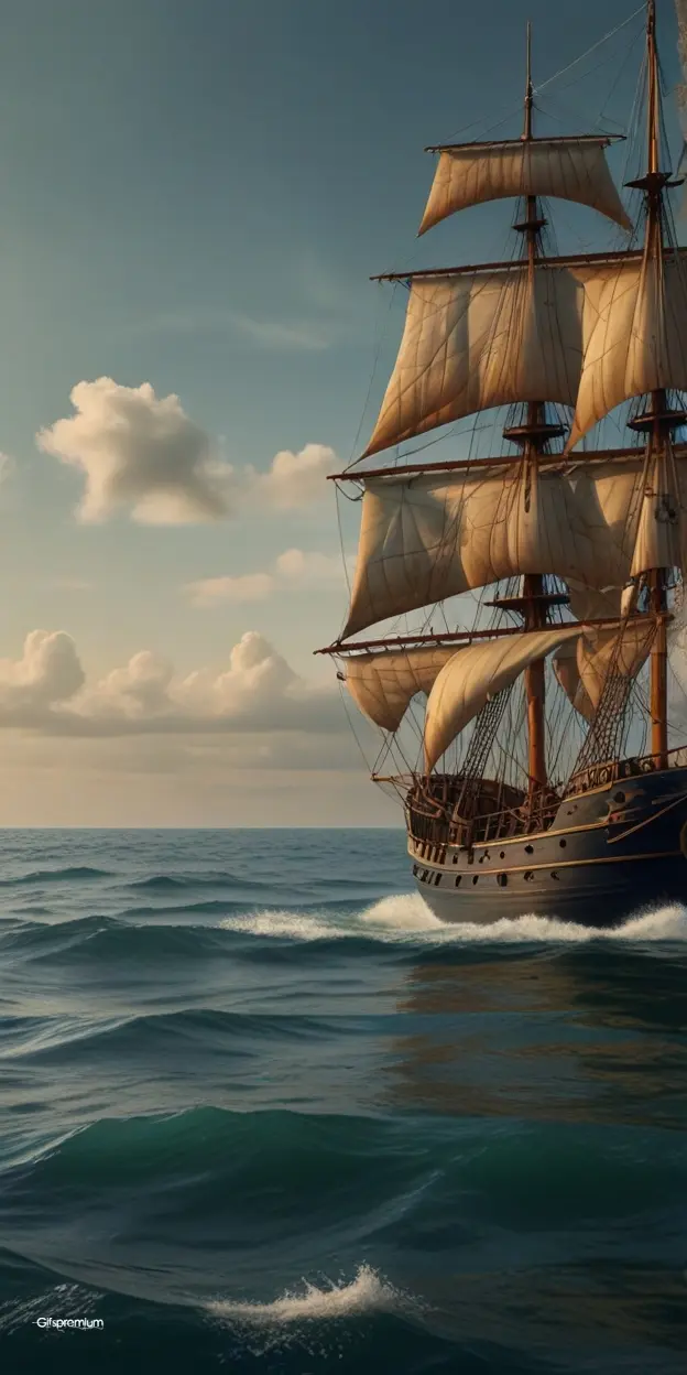 Old boat 1600 wallpaper phone 4K Gifspremium