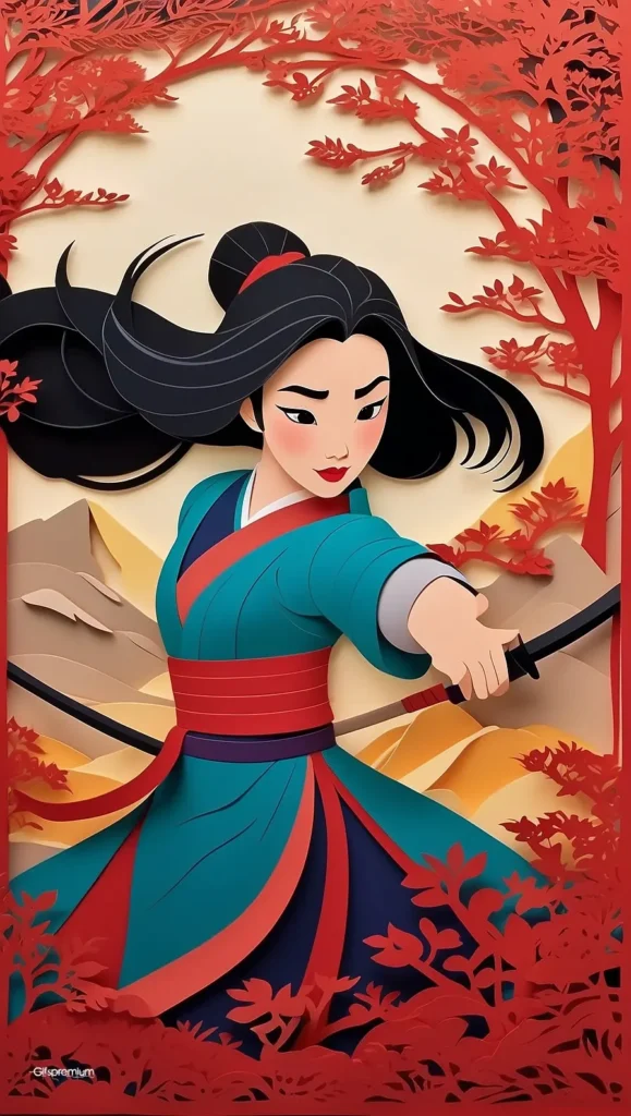 wallpaper 324 Papercut animation 1 wallpaper phone 4K Gifspremium