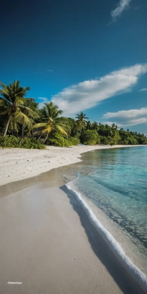 wallpaper 437 Paradise beach 1 wallpaper phone 4K Gifspremium