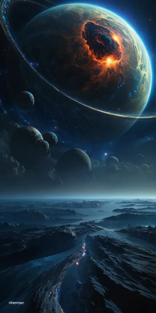 wallpaper 335 Planet dark wallpaper phone 4K Gifspremium