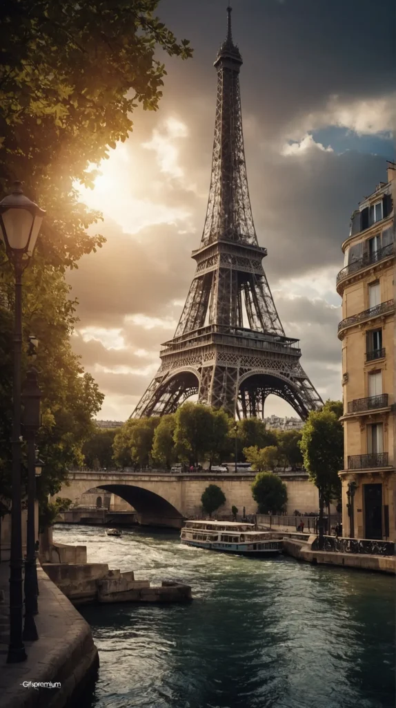 wallpaper 186 Poster Eiffel tower wallpaper phone 4K Gifspremium