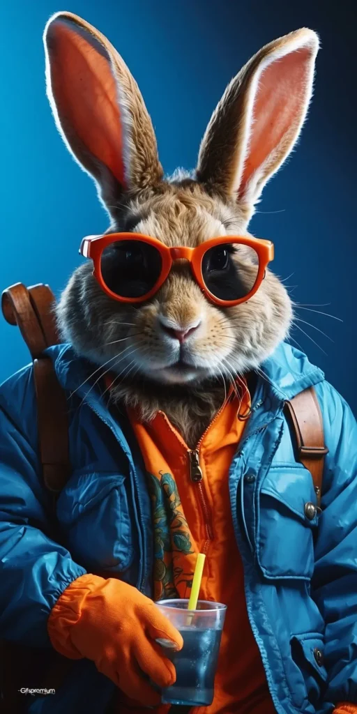 wallpaper 17 Rabbit cool wallpaper phone 4K Gifspremium