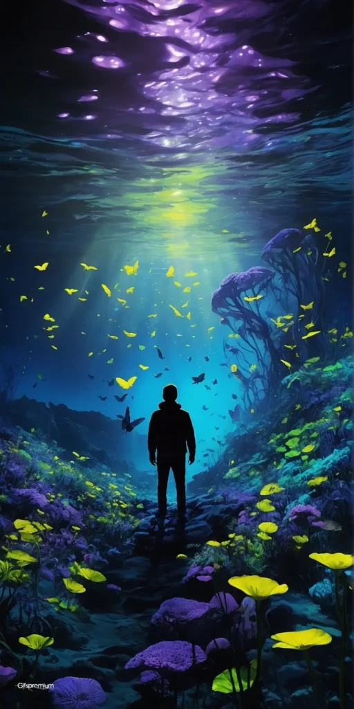 wallpaper 372 Shadows of the sea wallpaper phone 4K Gifspremium