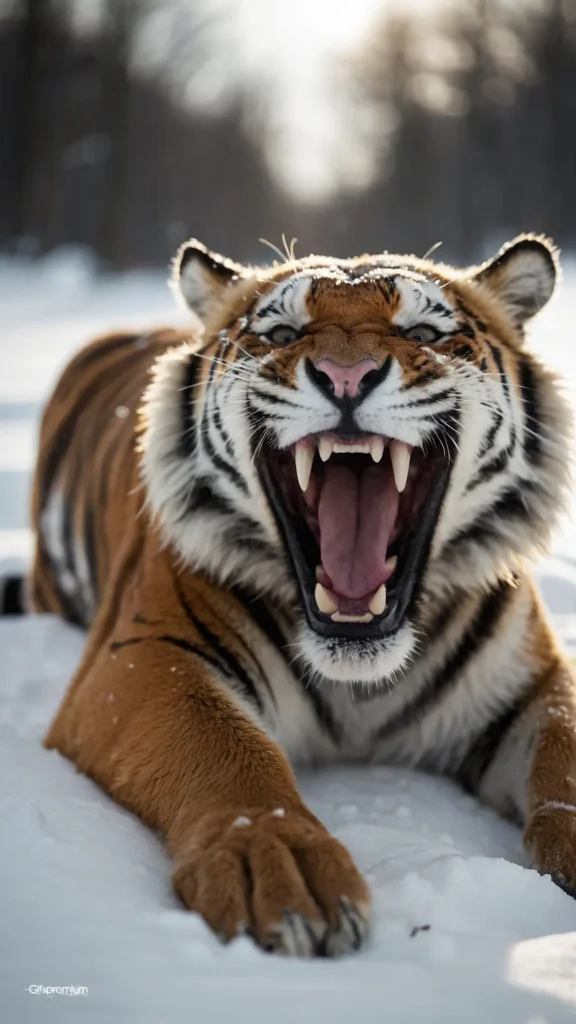 wallpaper 284 Siberian tiger 1 wallpaper phone 4K Gifspremium