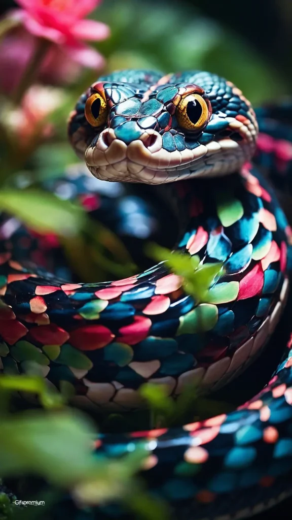 wallpaper 67 Snake colors 1 wallpaper phone 4K Gifspremium
