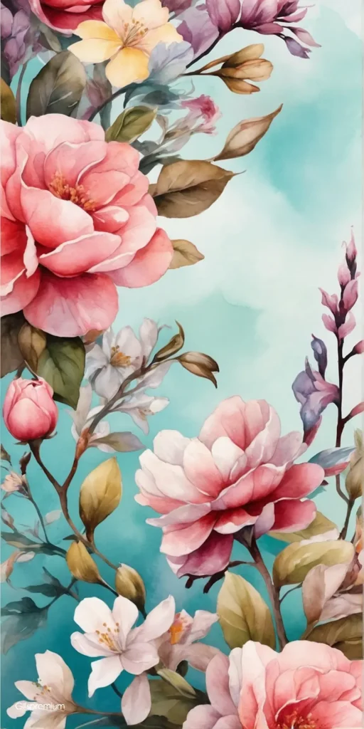 wallpaper 140 Sublimation design flowers 2 wallpaper phone 4K Gifspremium