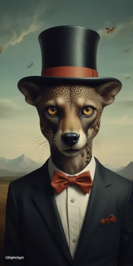 wallpaper 243 Surrealism animal wallpaper phone 4K Gifspremium