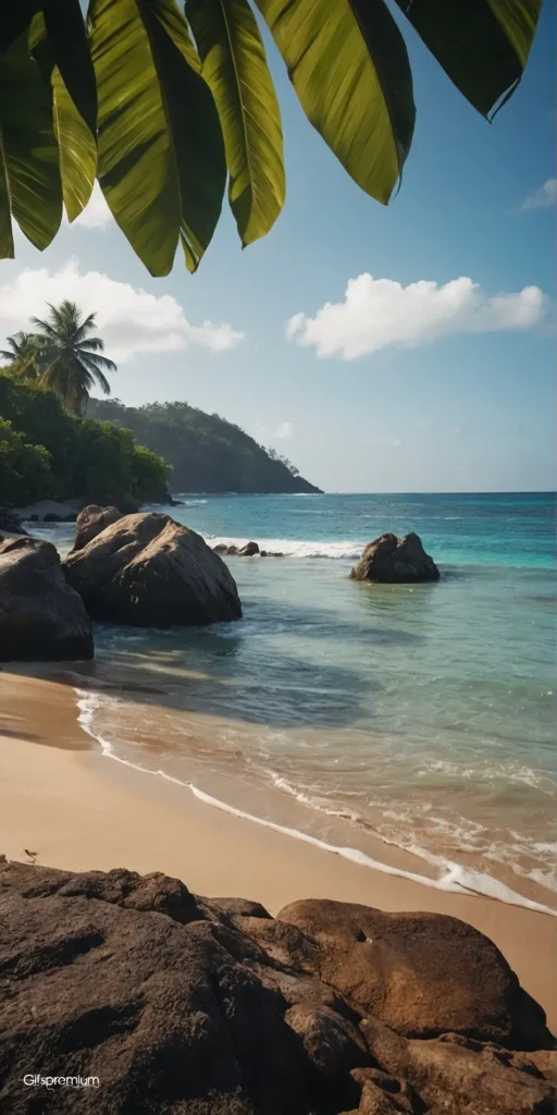 wallpaper 45 Tropical beach Beautiful wallpaper phone 4K Gifspremium