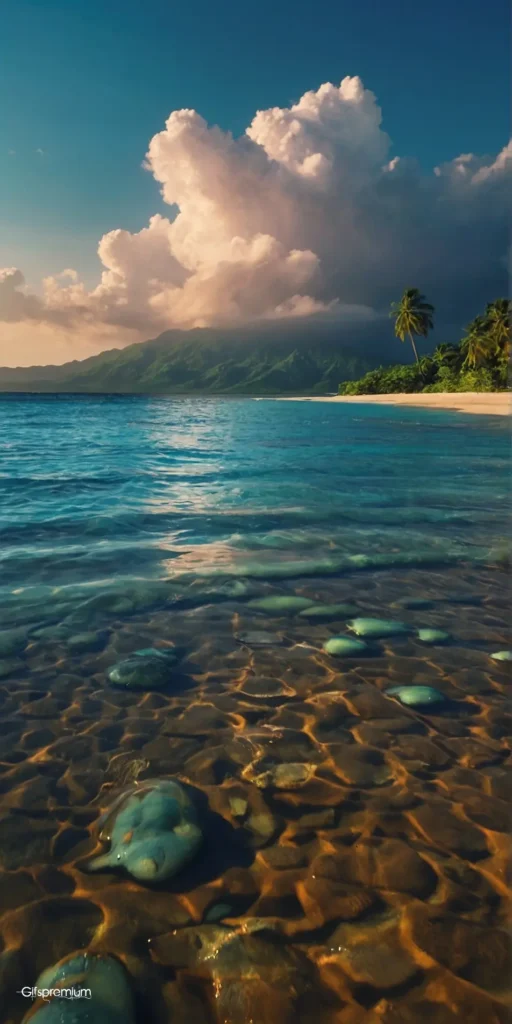 wallpaper 131 Tropical beach3 wallpaper phone 4K Gifspremium