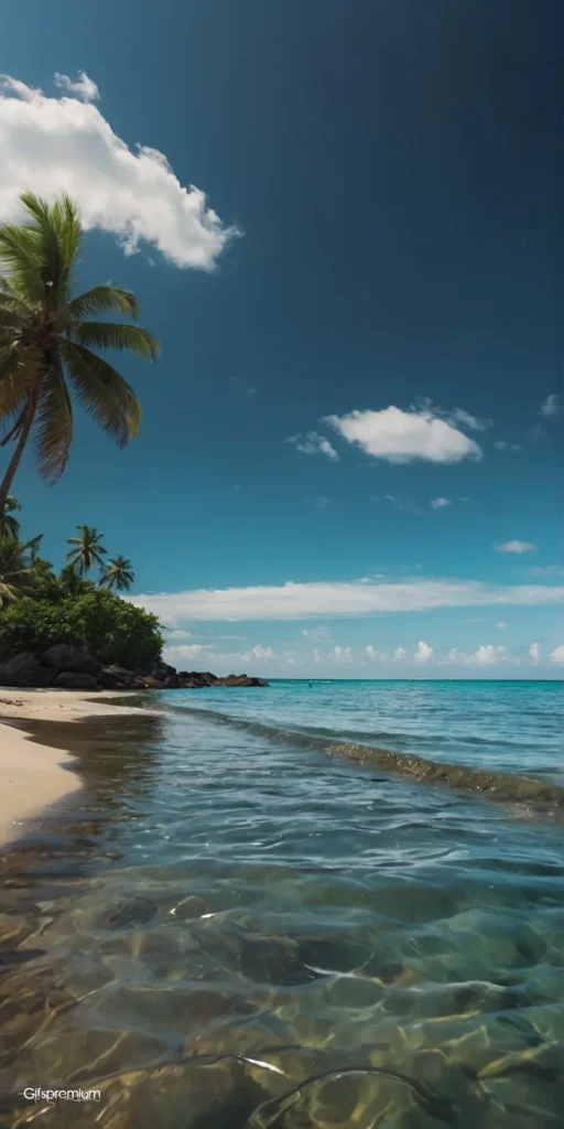 wallpaper 295 Tropical beach6 wallpaper phone 4K Gifspremium