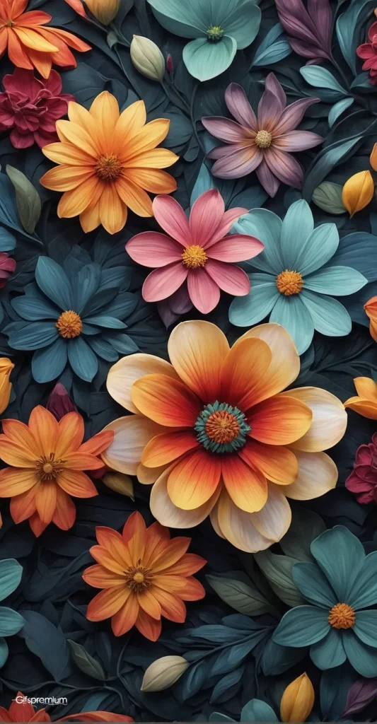 wallpaper 99 Vivid colorful Seamless 1 wallpaper phone 4K Gifspremium